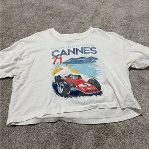 Hollister White Cotton T-Shirt